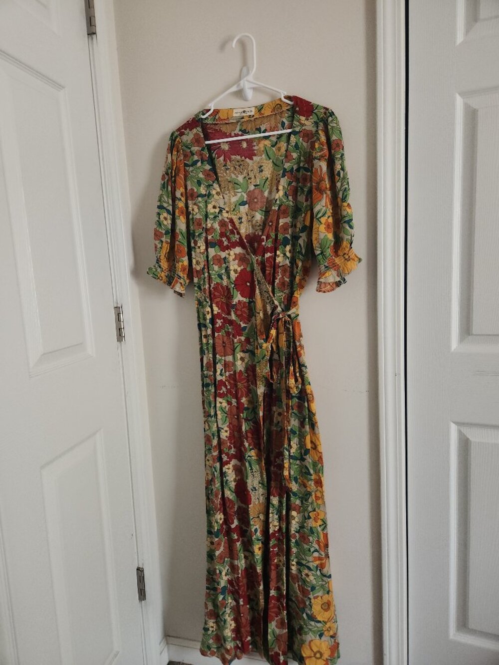 Natural Life Sophia Floral Wrap Dress Size L/XL - Picture 2 of 4